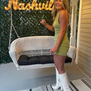 SHEIN Lime Green Bodycon Dress